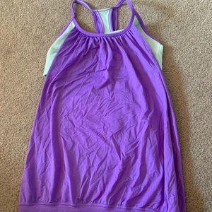 Lululemon tank top with built in bra